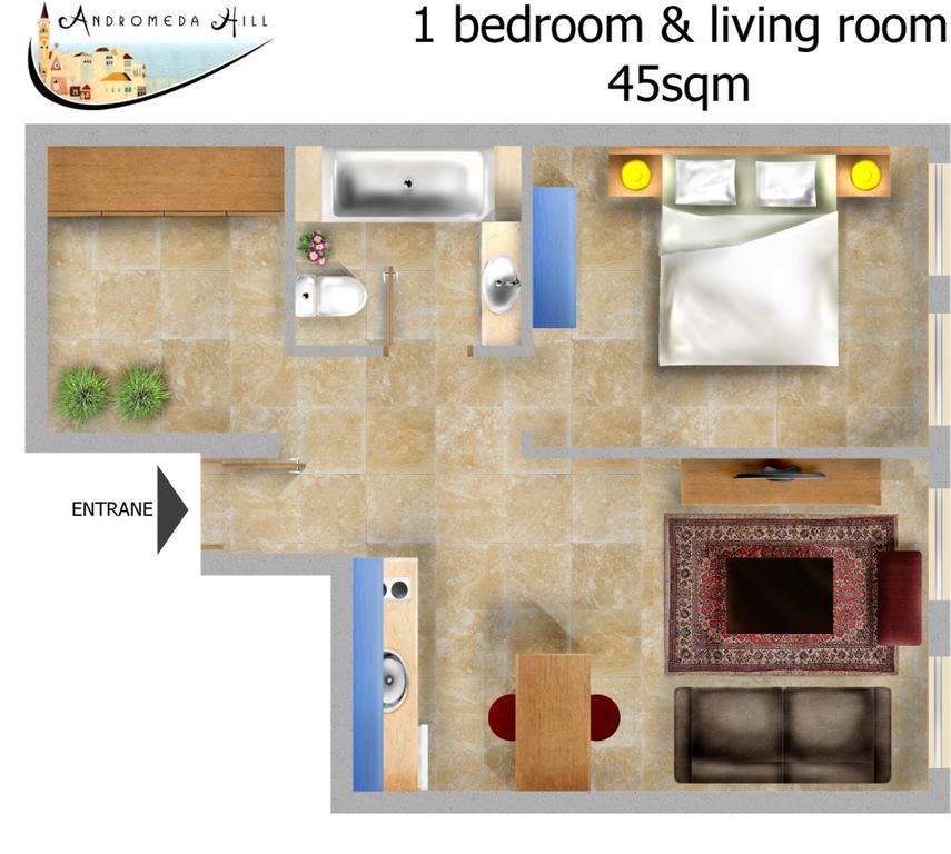 Andromeda Hill Apartments And Spa Tel Aviv Ruang foto