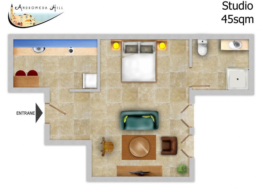 Andromeda Hill Apartments And Spa Tel Aviv Ruang foto
