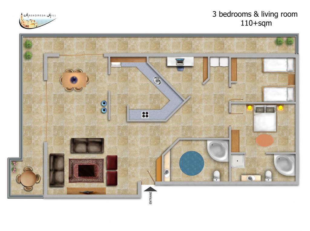 Andromeda Hill Apartments And Spa Tel Aviv Bagian luar foto